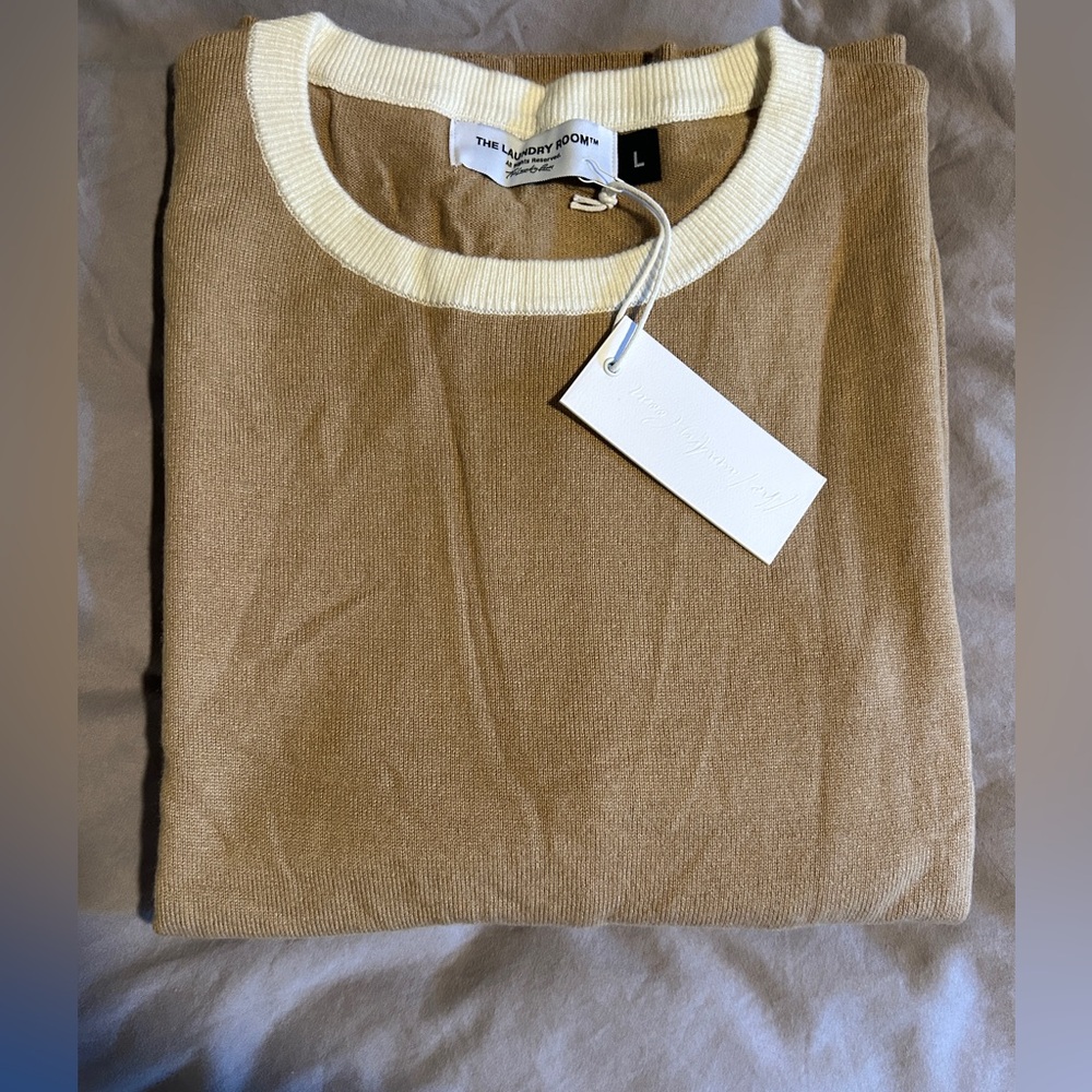 The Laundry Room Unisex Tan Sweater
